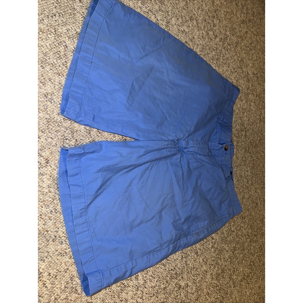 Vineyard Vines Club Shorts Men Size 34 Cotton Flat Front Preppy Golf Blue